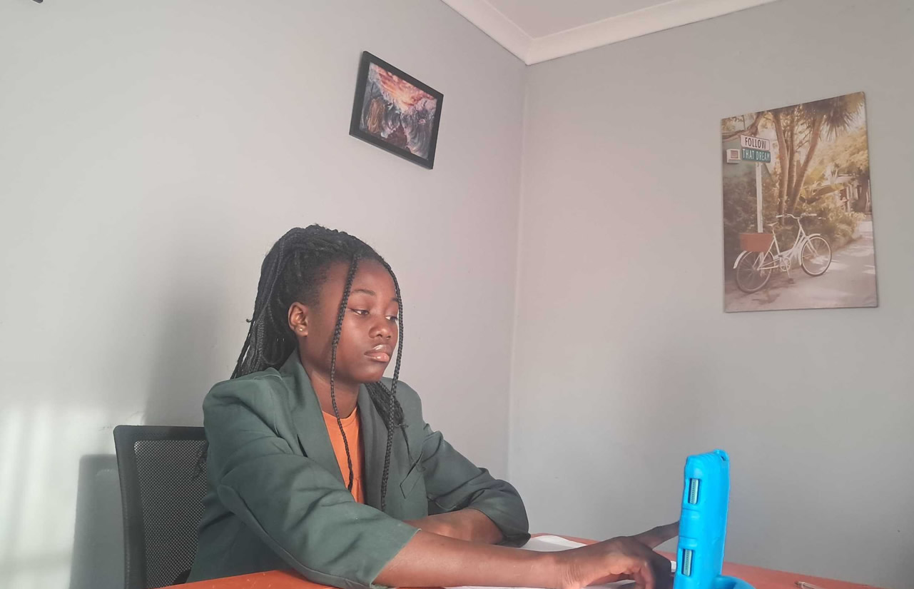 Secondary Students Studying